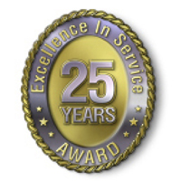 Excellence in Service - 25 Year Award